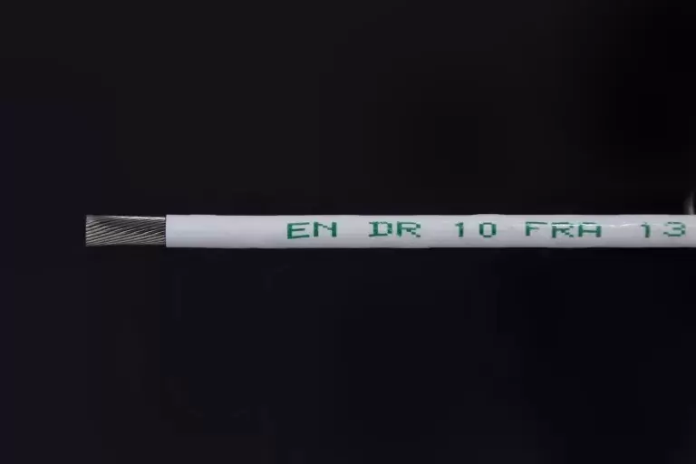 EN DR 10 FRA gray wire with white wrapper.